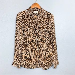 DENIM & SUPPLY Ralph Lauren Leopard Top Size S